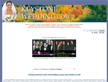 Tablet Screenshot of keystonewedding.com